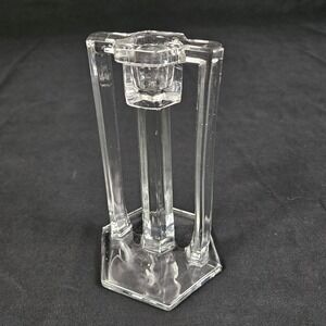 Vintage 1920's Westmorland Crystal Candle Holder Candlestick Art Deco Antique